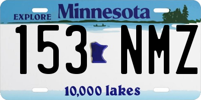 MN license plate 153NMZ