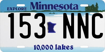 MN license plate 153NNC