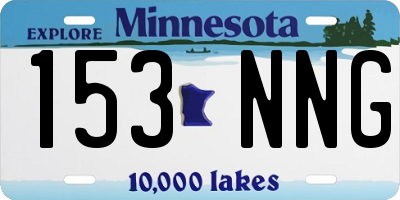 MN license plate 153NNG
