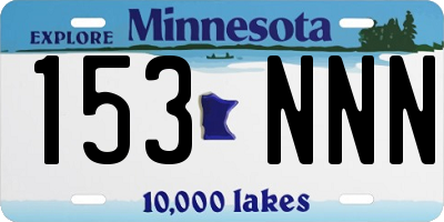 MN license plate 153NNN