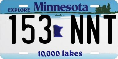 MN license plate 153NNT