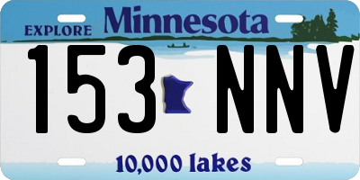 MN license plate 153NNV