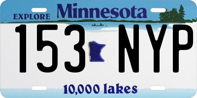MN license plate 153NYP