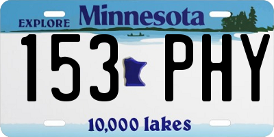 MN license plate 153PHY