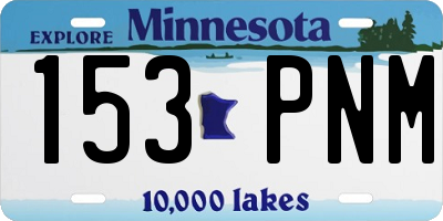 MN license plate 153PNM