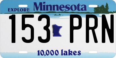 MN license plate 153PRN