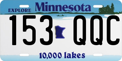 MN license plate 153QQC