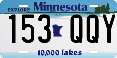 MN license plate 153QQY