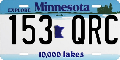 MN license plate 153QRC