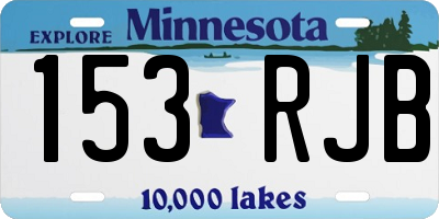 MN license plate 153RJB