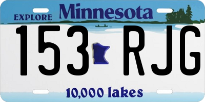 MN license plate 153RJG