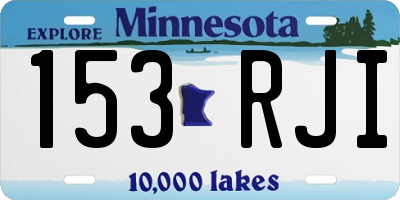 MN license plate 153RJI