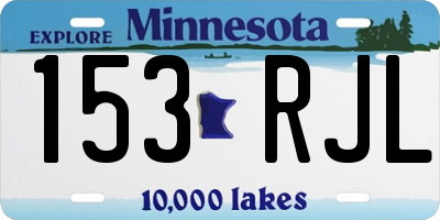 MN license plate 153RJL