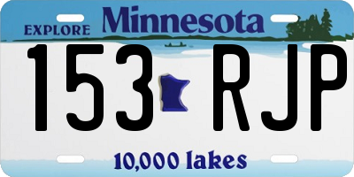 MN license plate 153RJP