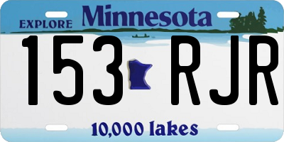 MN license plate 153RJR