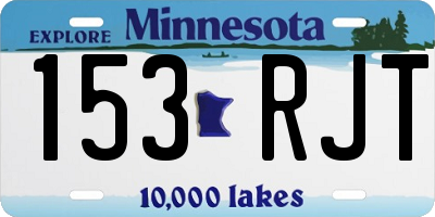 MN license plate 153RJT