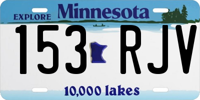MN license plate 153RJV