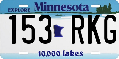 MN license plate 153RKG