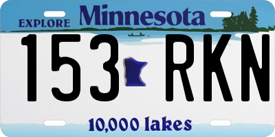 MN license plate 153RKN