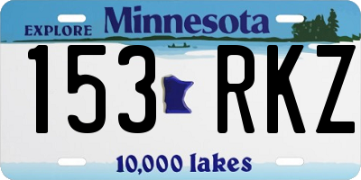 MN license plate 153RKZ
