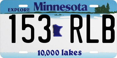 MN license plate 153RLB