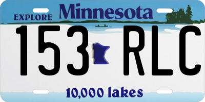 MN license plate 153RLC
