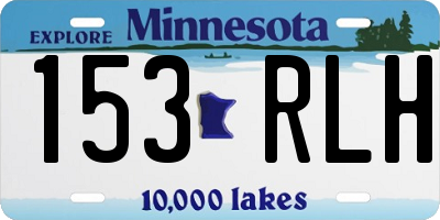 MN license plate 153RLH
