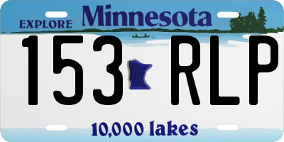 MN license plate 153RLP