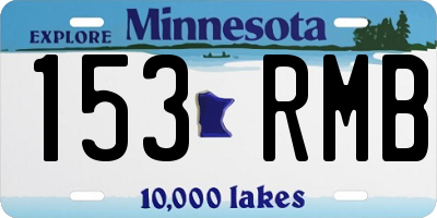 MN license plate 153RMB