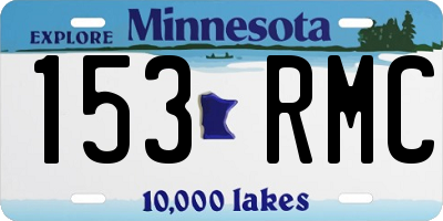 MN license plate 153RMC