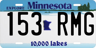MN license plate 153RMG