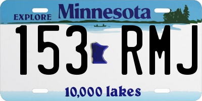 MN license plate 153RMJ
