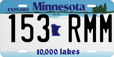 MN license plate 153RMM