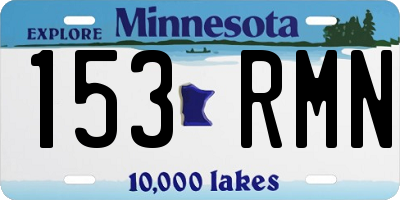 MN license plate 153RMN