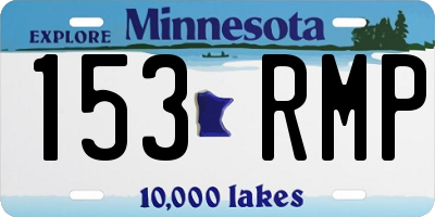 MN license plate 153RMP