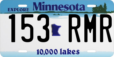 MN license plate 153RMR