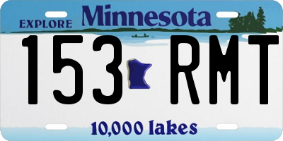 MN license plate 153RMT