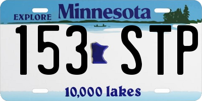 MN license plate 153STP