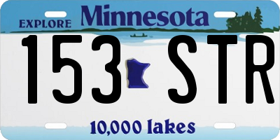 MN license plate 153STR