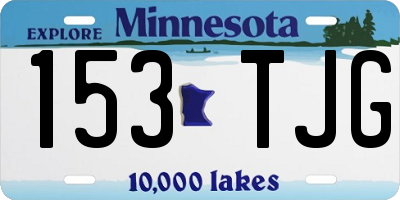 MN license plate 153TJG