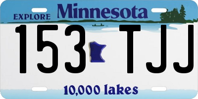 MN license plate 153TJJ