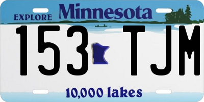 MN license plate 153TJM