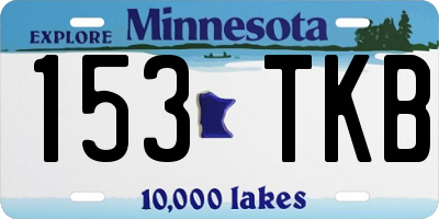 MN license plate 153TKB