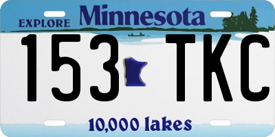 MN license plate 153TKC