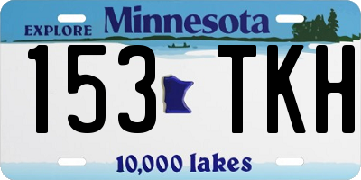 MN license plate 153TKH