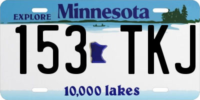MN license plate 153TKJ