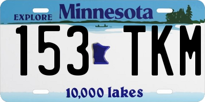 MN license plate 153TKM