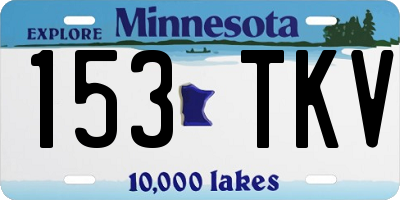 MN license plate 153TKV