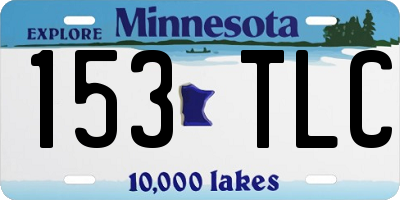 MN license plate 153TLC