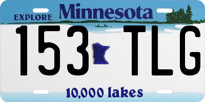 MN license plate 153TLG